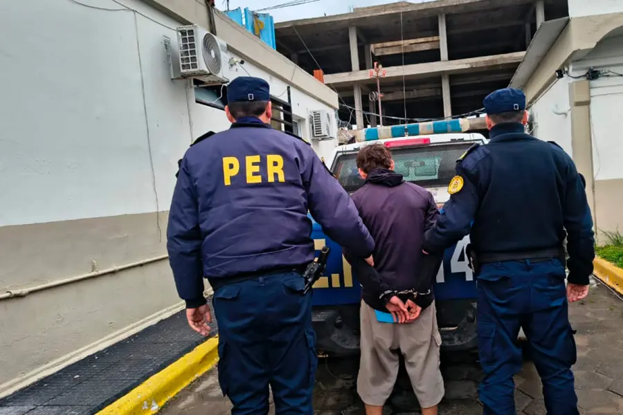 El detenido. Foto: P.E.R.