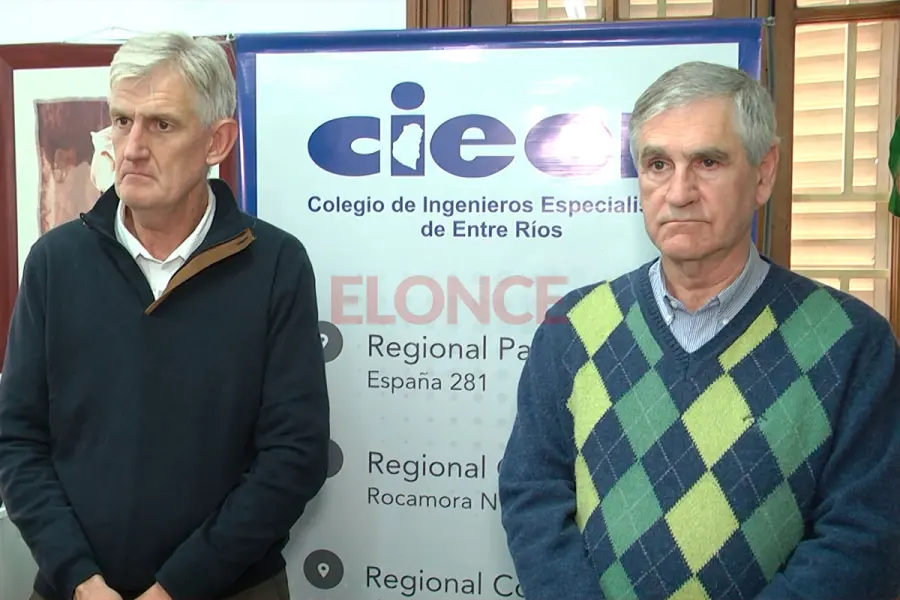 Los ingenieros Beltrame y Lust.