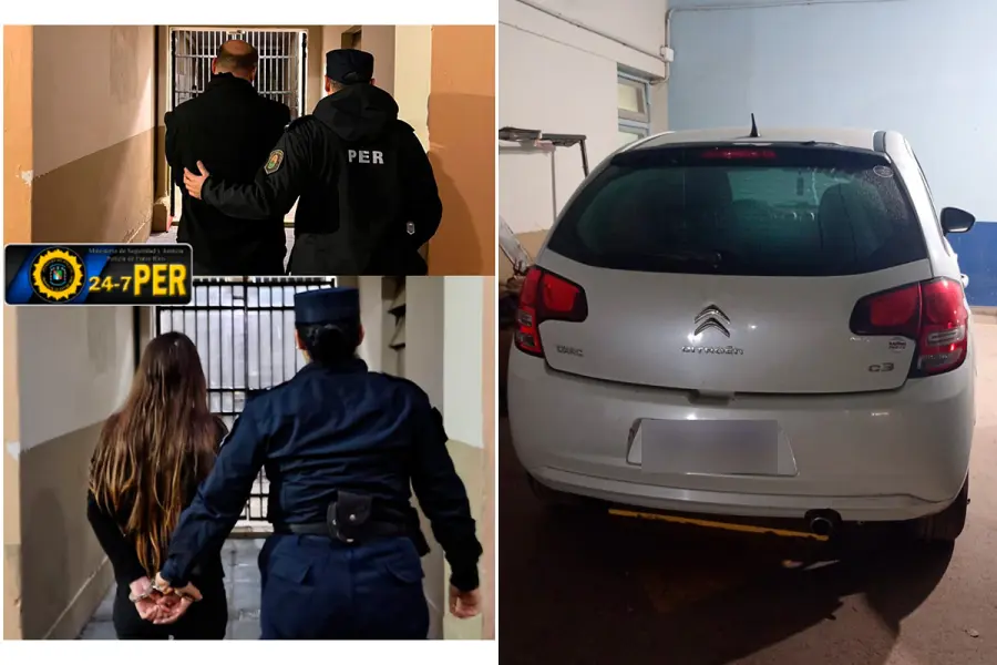 Requisaron el auto de los acusados de un &ldquo;cuento del t&iacute;o&rdquo; en Diamante (foto Polic&iacute;a de Entre R&iacute;os)