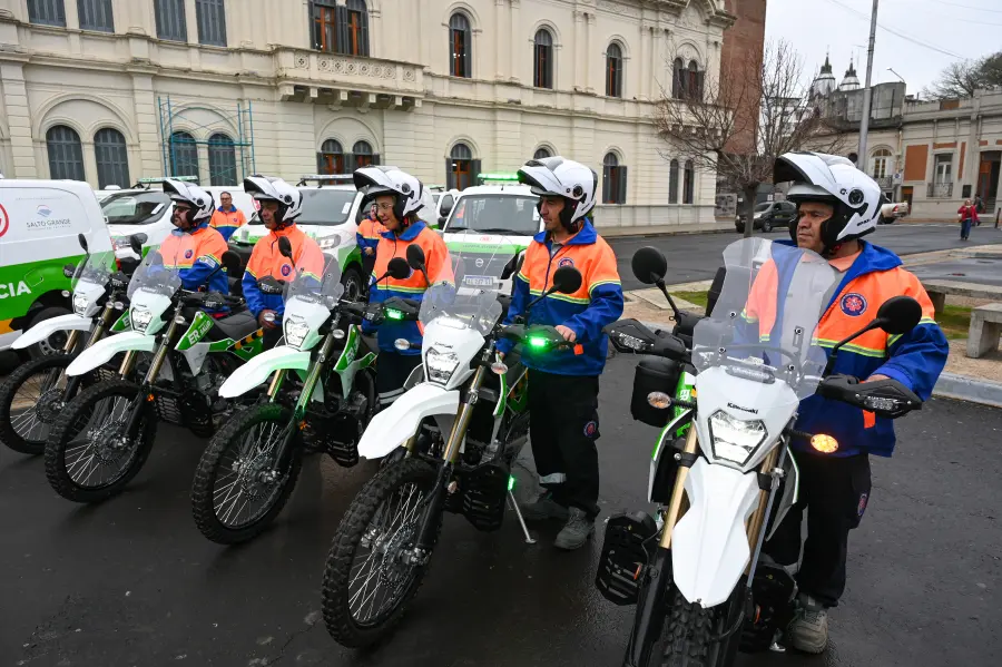 Las motocicletas funcionar&aacute;n como Unidades de Respuesta Inmediata (foto Gobierno de Entre R&iacute;os)