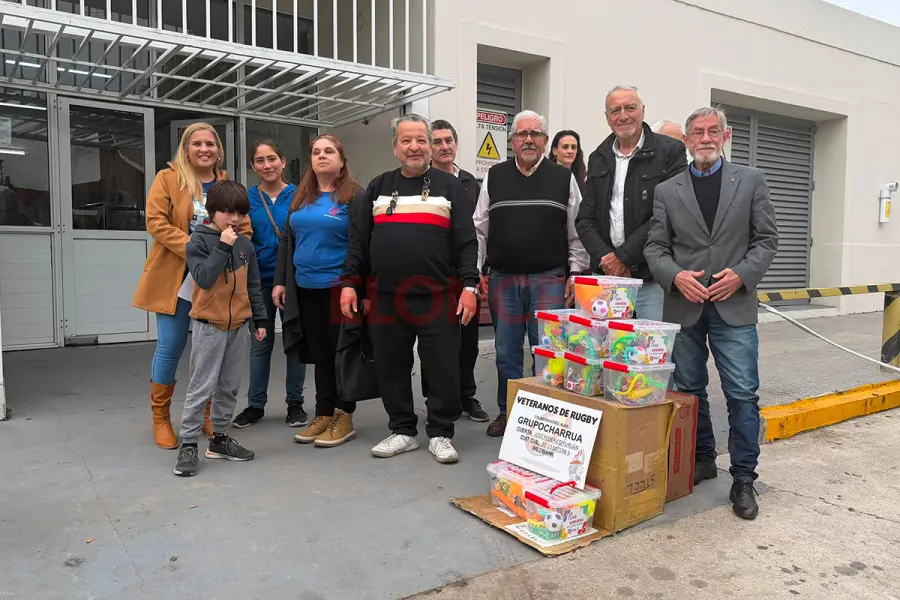 Donaron "cajas de la calma" al Hospital San Roque (foto Elonce)