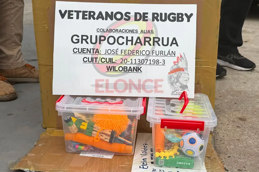 Donaron "cajas de la calma" al Hospital San Roque (foto Elonce)