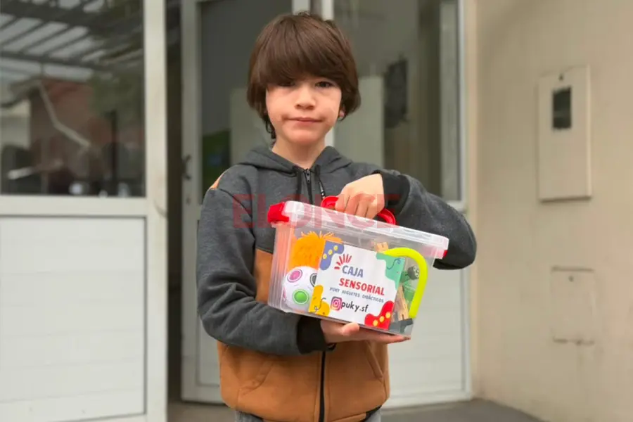 Donaron "cajas de la calma" al Hospital San Roque (foto Elonce)