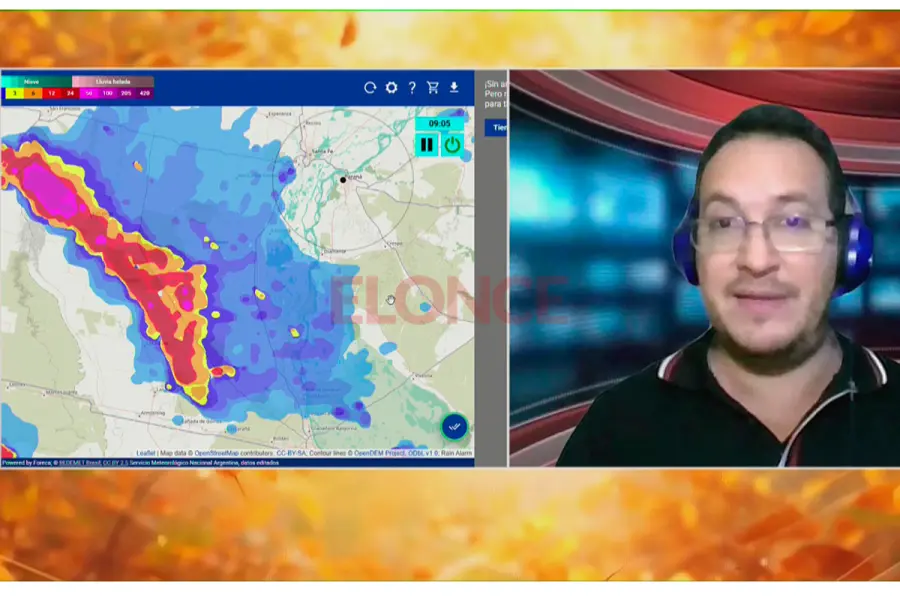 Avanza un frente de tormenta Entre R&iacute;os / Sergio Jalfin, meteor&oacute;logo (foto Elonce)