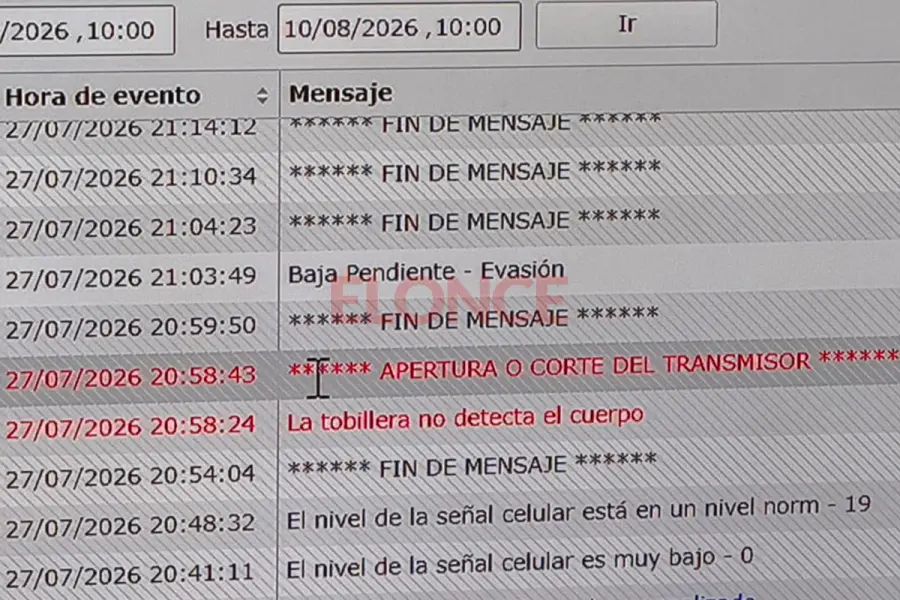 Monitoreo de tobilleras electr&oacute;nicas (foto Elonce)