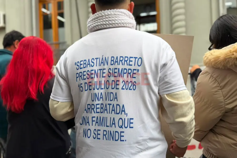 Pedido de justicia por el crimen de Sebastián Barreto en Diamante (foto Elonce)
