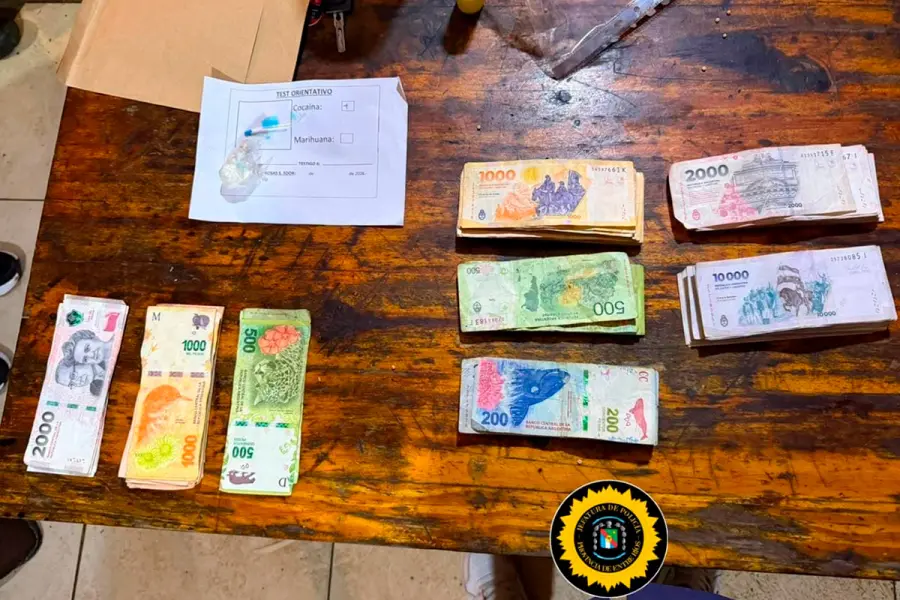 Operativo contra el narcomenudeo en Colón (foto Policía de Entre Ríos)