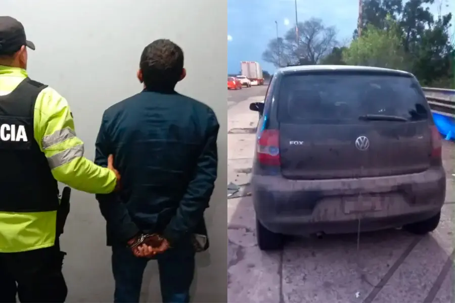 Entrerriano fue detenido con m&aacute;s de 11 kilos de coca&iacute;na ocultos en su auto (foto Reconquista Hoy)