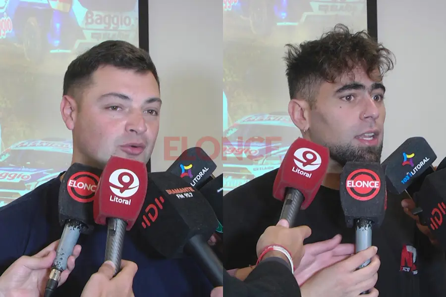 Maximiliano Arnaiz y Victorio Ballay, pilotos de rally (foto Elonce)