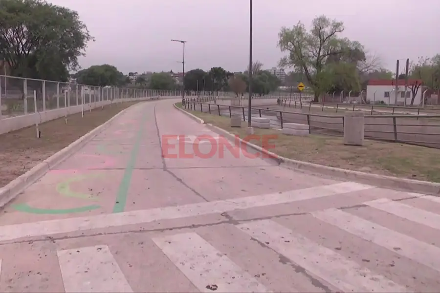 Obra de saneamiento del arroyo Las Viejas (foto Elonce)