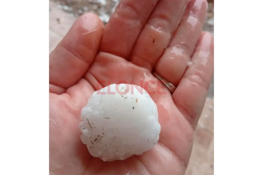 Granizo en General Ram&iacute;rez.-