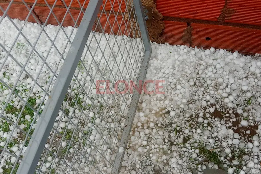 Granizo en General Ram&iacute;rez.-