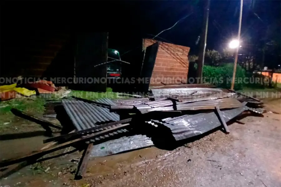 Fuerte granizada caus&oacute; graves da&ntilde;os en General Campos (fuente Mercurio Noticias)