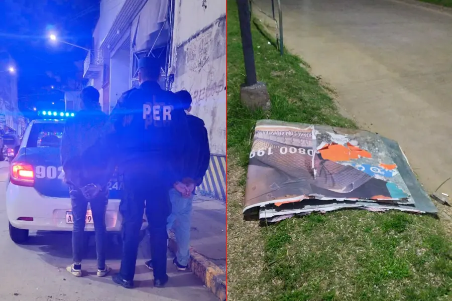 Detenidos por robo en Paraná (foto Policía de Entre Ríos)