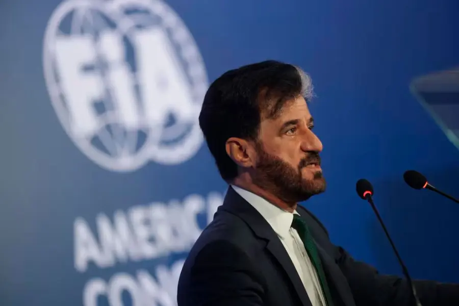 Presidente de la Federaci&oacute;n Internacional del Autom&oacute;vil (FIA), Mohammed Ben Sulayem.