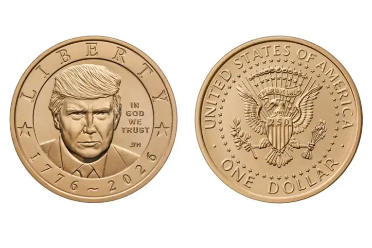 Donald Trump, el primer presidente de EEUU en aparecer en una moneda de un dólar: se agotó tras salir a la venta