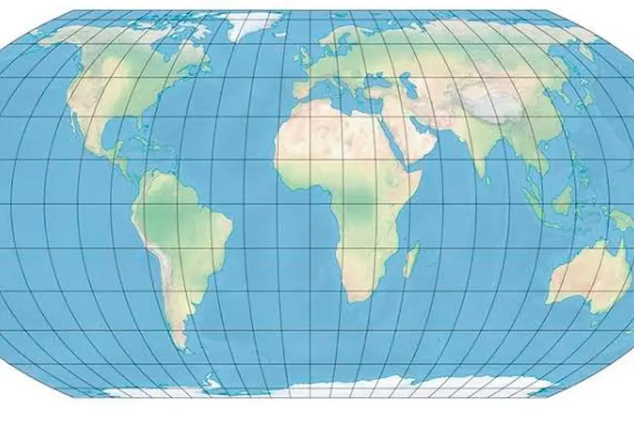 Mapa Equal Earth.