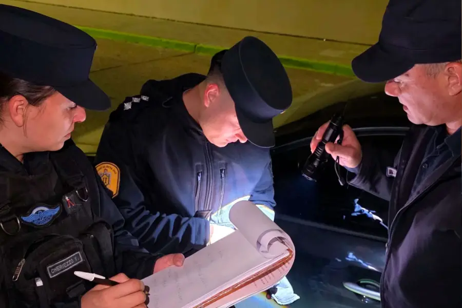 Operativo policial en Concordia.