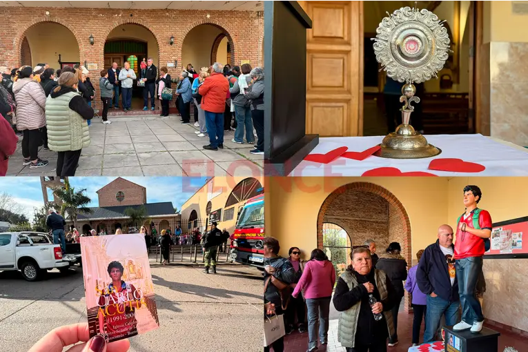 Las reliquias de San Carlo Acutis llegaron a Paraná con una caravana de fieles