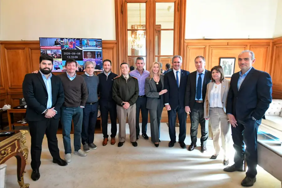 La mesa pol&iacute;tica se reuni&oacute; en Casa Rosada (foto Agencia Noticias Argentinas)