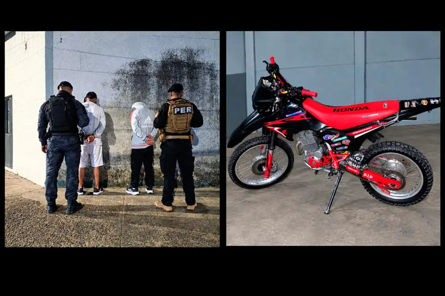 Persecuci&oacute;n policial: dos detenidos y una pistola secuestrada (foto Polic&iacute;a de Entre R&iacute;os)