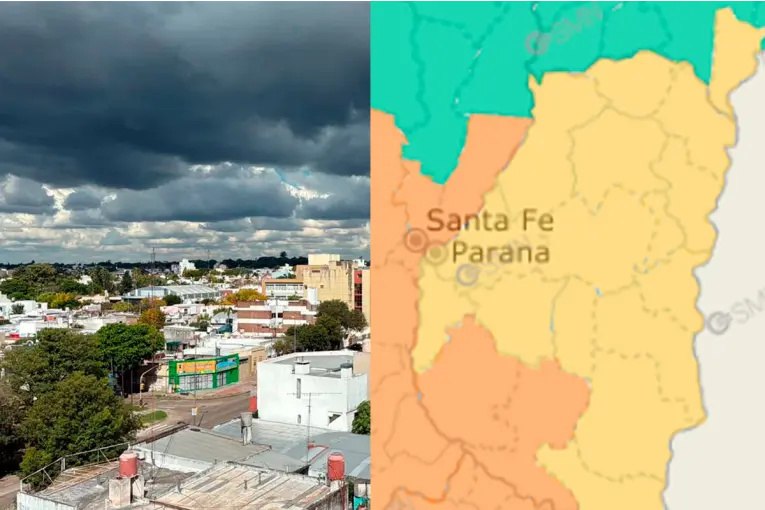 Entre Ríos bajo alerta por tormentas: cómo estará el tiempo este domingo y el inicio de semana