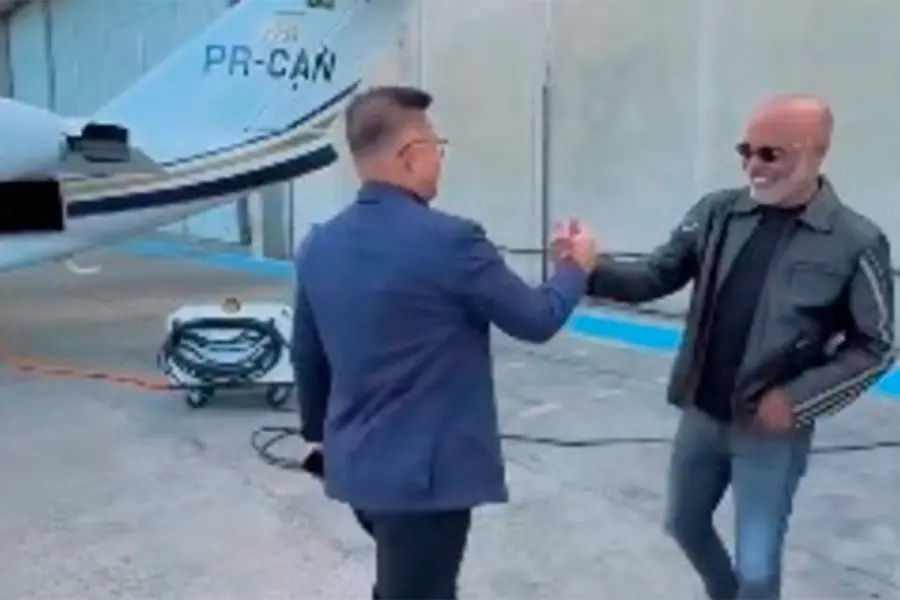 Las v&iacute;ctimas antes del despegue.