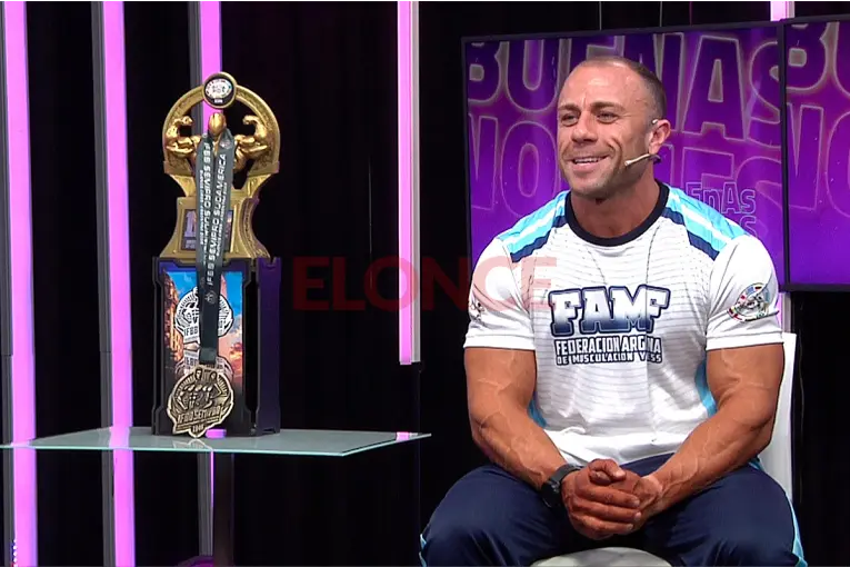 Iván Gullo, campeón sudamericano de fisicoculturismo: “Lo vengo buscando hace muchos años”
