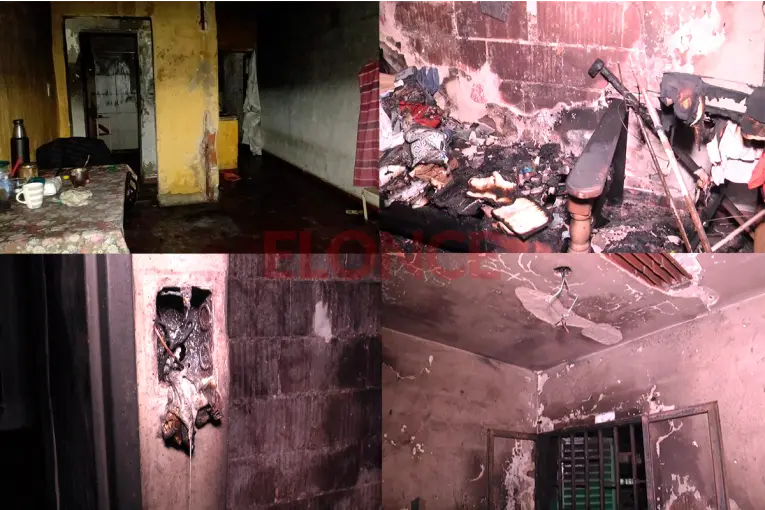 Un incendio destruyó una vivienda en Paraná, un niño fue internado y piden ayuda para la familia