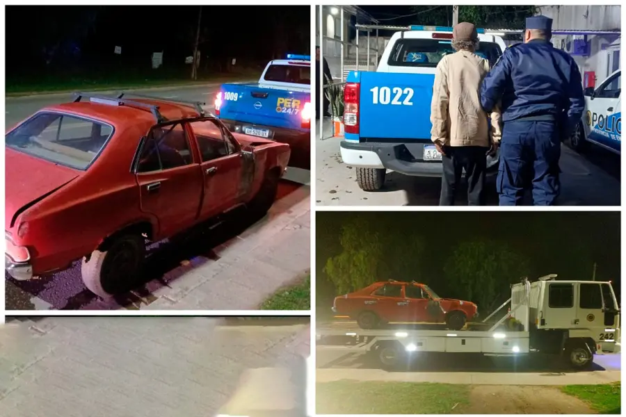 Hallaron al conductor que choc&oacute; y huy&oacute; en Paran&aacute; (foto Polic&iacute;a de Entre R&iacute;os)