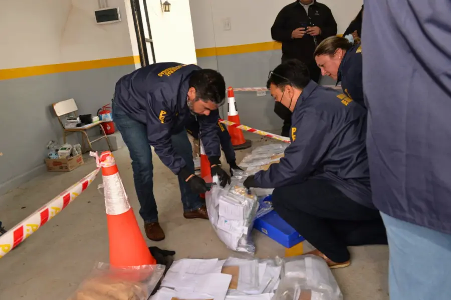 Quema de estupefacientes en La Paz (foto Gobierno de Entre Ríos)