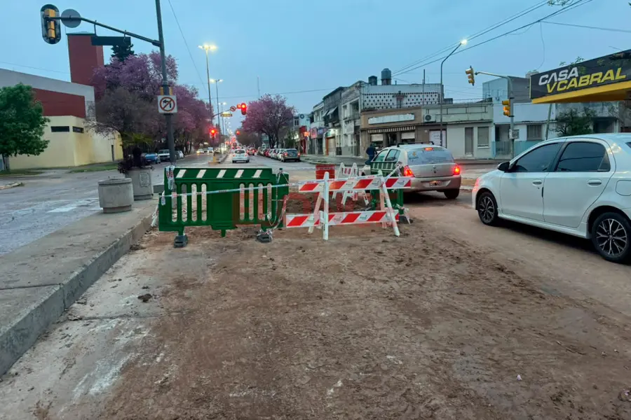Reducci&oacute;n de calzada sobre avenida Ram&iacute;rez (foto Elonce)