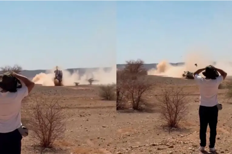 Kevin Benavides sufrió seis vuelcos con su camioneta, salió ileso y abandonó el Rally de Marruecos