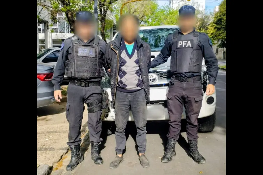 Detuvieron en Paran&aacute; a un pr&oacute;fugo por abuso sexual (foto Polic&iacute;a Federal Argentina)