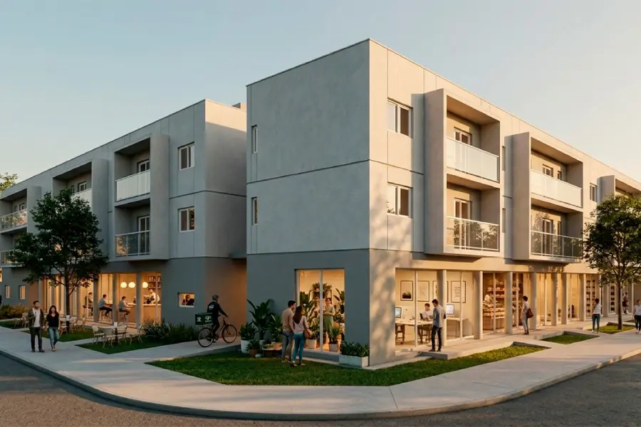 Proyecto de complejo habitacional en barrio San Agust&iacute;n.-