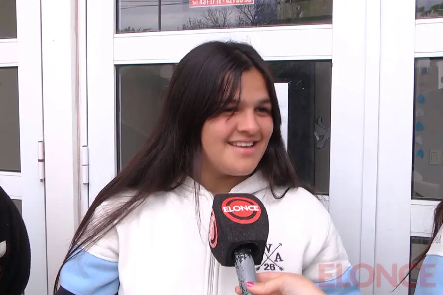 Agostina, estudiante participante de la muestra (Elonce)