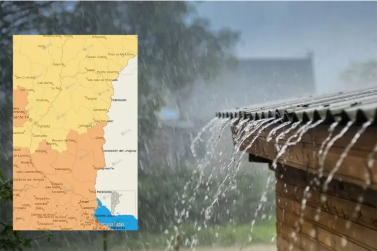 Renovaron las alertas por tormentas en Entre Ríos y prevén hasta 80 milímetros de lluvia