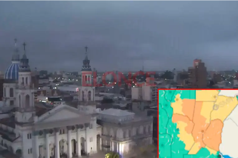Rige alerta naranja por tormentas en toda Entre Ríos: prevén granizo y hasta 100 mm de lluvia