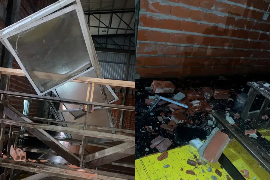 Temporal en Concordia (foto Diario R&iacute;o Uruguay)