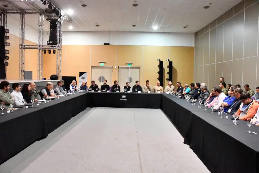 Reuni&oacute;n del Comit&eacute; Operativo de Emergencias (COE) (foto Municipalidad de Concordia)