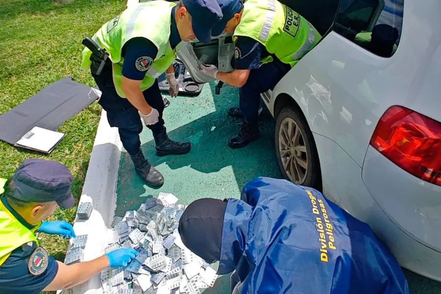 Secuestro de m&aacute;s de 38.000 pastillas de Rohypnol en Ruta 14 (foto Gobierno de Entre R&iacute;os)