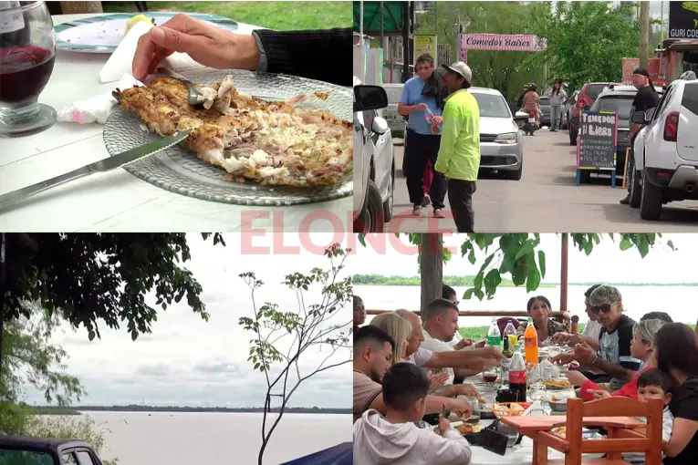 Puerto Sánchez se llenó de visitantes que disfrutaron del pescado, la música y el río