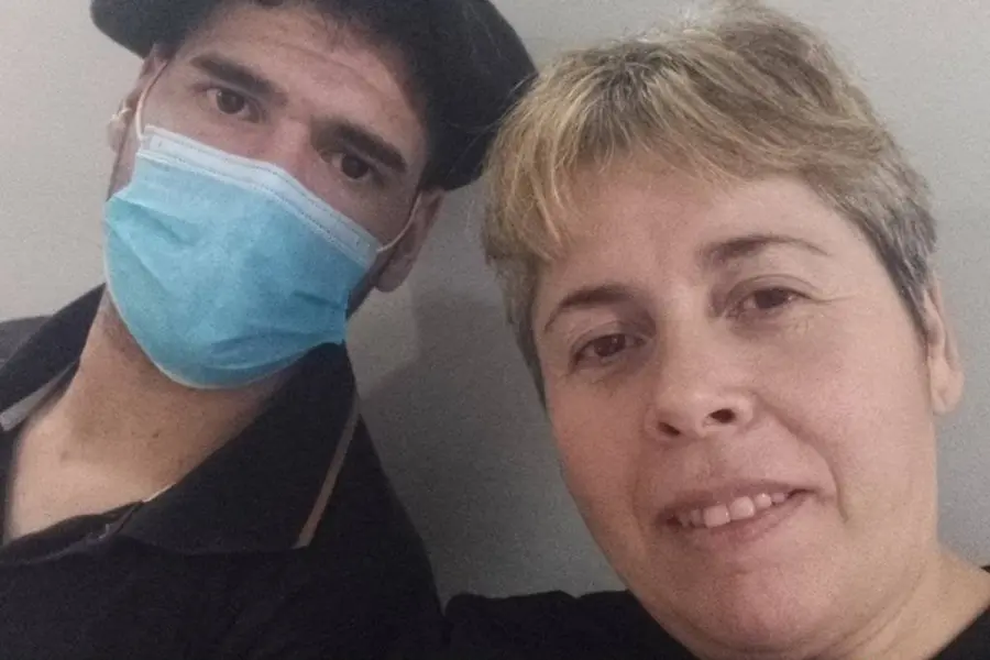 Franco D&iacute;az y su madre, Jachy Arriola (archivo)