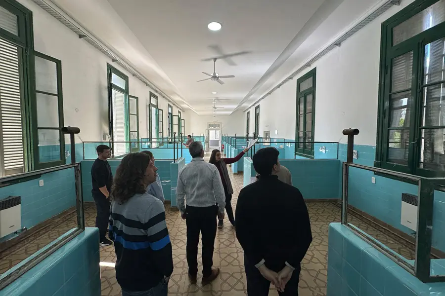 Obras en hospital San Benjam&iacute;n (foto Municipalidad de Col&oacute;n)