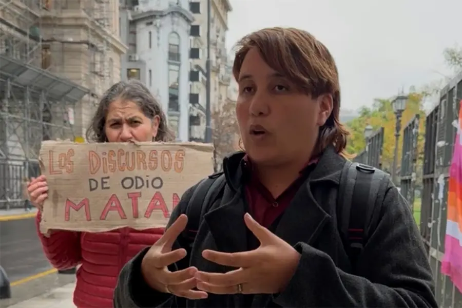 Samanta Pedrozo, abogada querellante por la Federación Argentina de Lesbianas, Gays, Bisexuales y Trans (FALGBT).