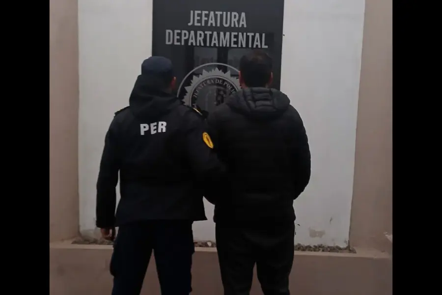 Detenido en La Paz (foto Polic&iacute;a de Entre R&iacute;os)