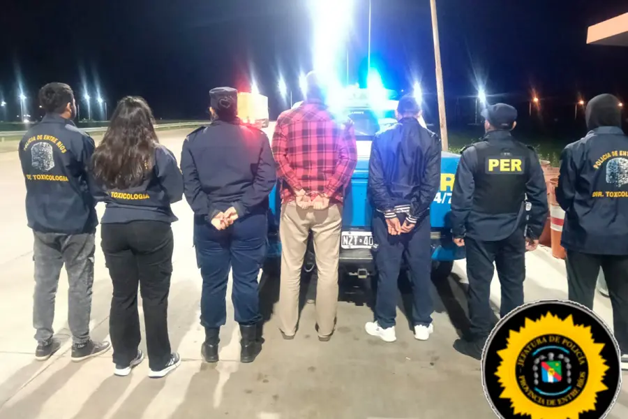 Operativo antidrogas en Federaci&oacute;n (foto Polic&iacute;a de Entre R&iacute;os)