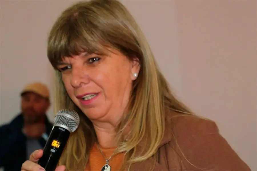 Mariela Gallinger, productora av&iacute;cola y presidenta de la filial local FAA