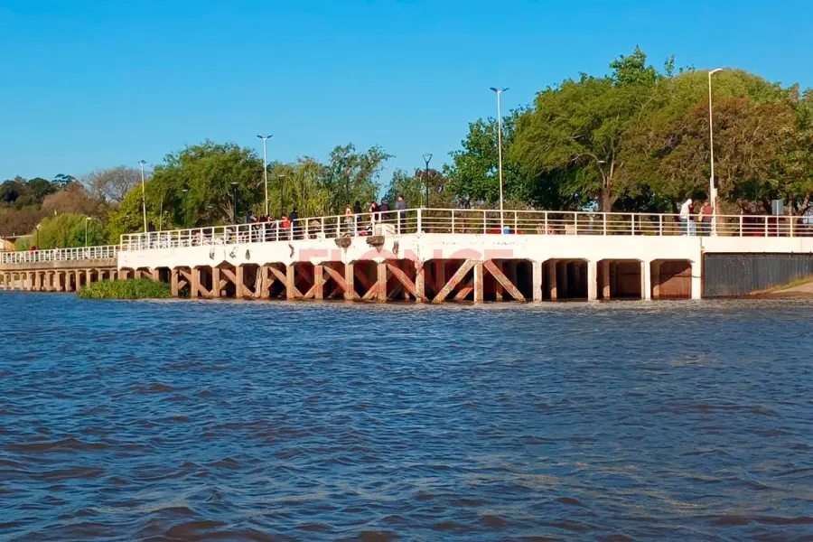 El r&iacute;o Paran&aacute;, desde los miradores de Bajada Grande (foto Elonce)