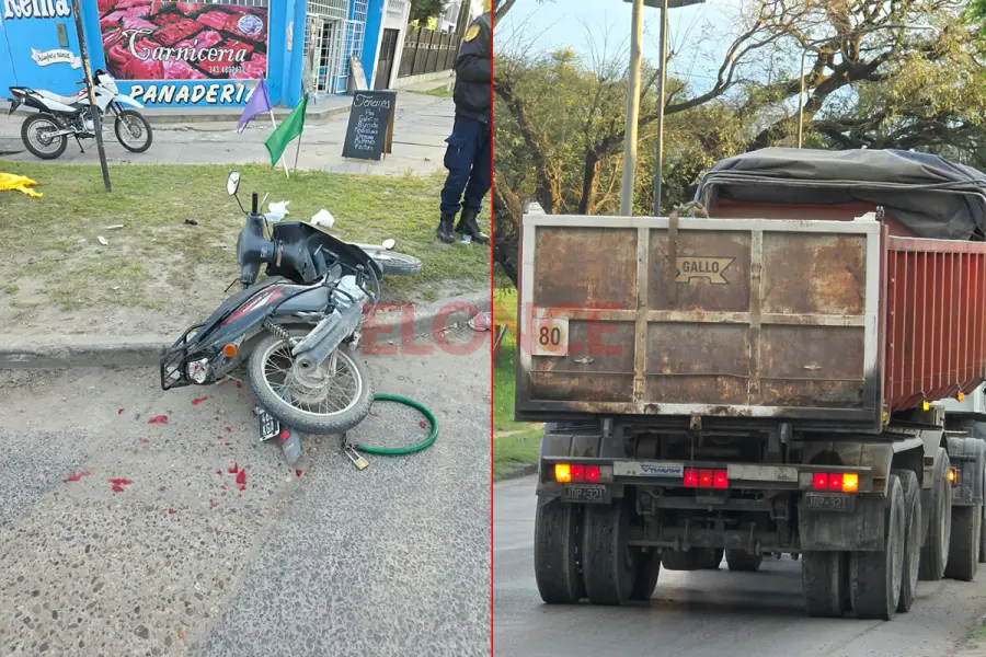 Accidente de tr&aacute;nsito en Paran&aacute; (foto Bomberos Voluntarios de Paran&aacute;)